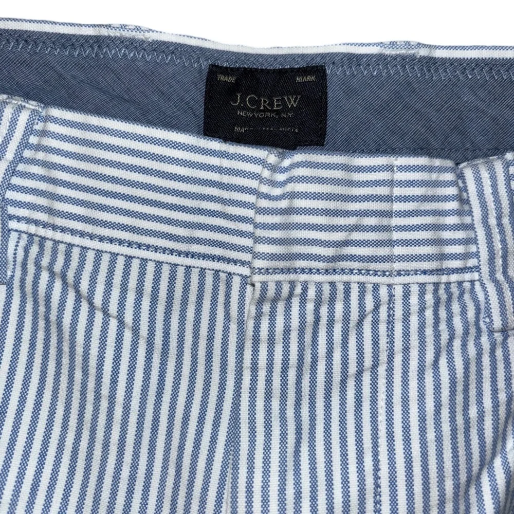 J Crew Blue & White striped shorts